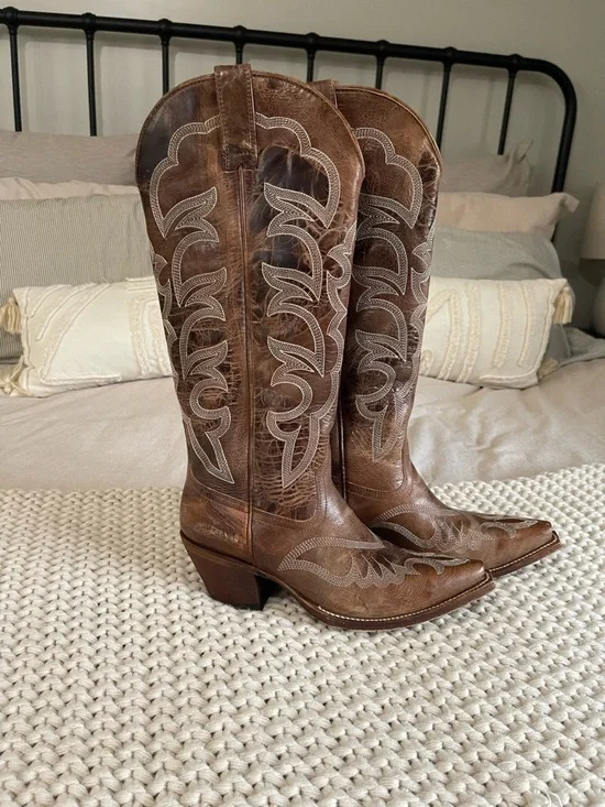 Shyanne Women's High Desert Tall Western Boots - Snip Toe - Picture 2 of 7